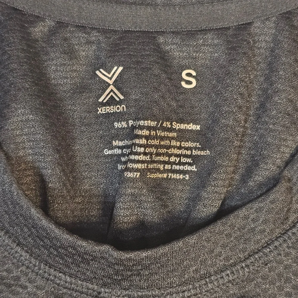 Xersion Quick-Dri Mens Small Gray Textured Mesh Sleeveless Athletic Tank Top